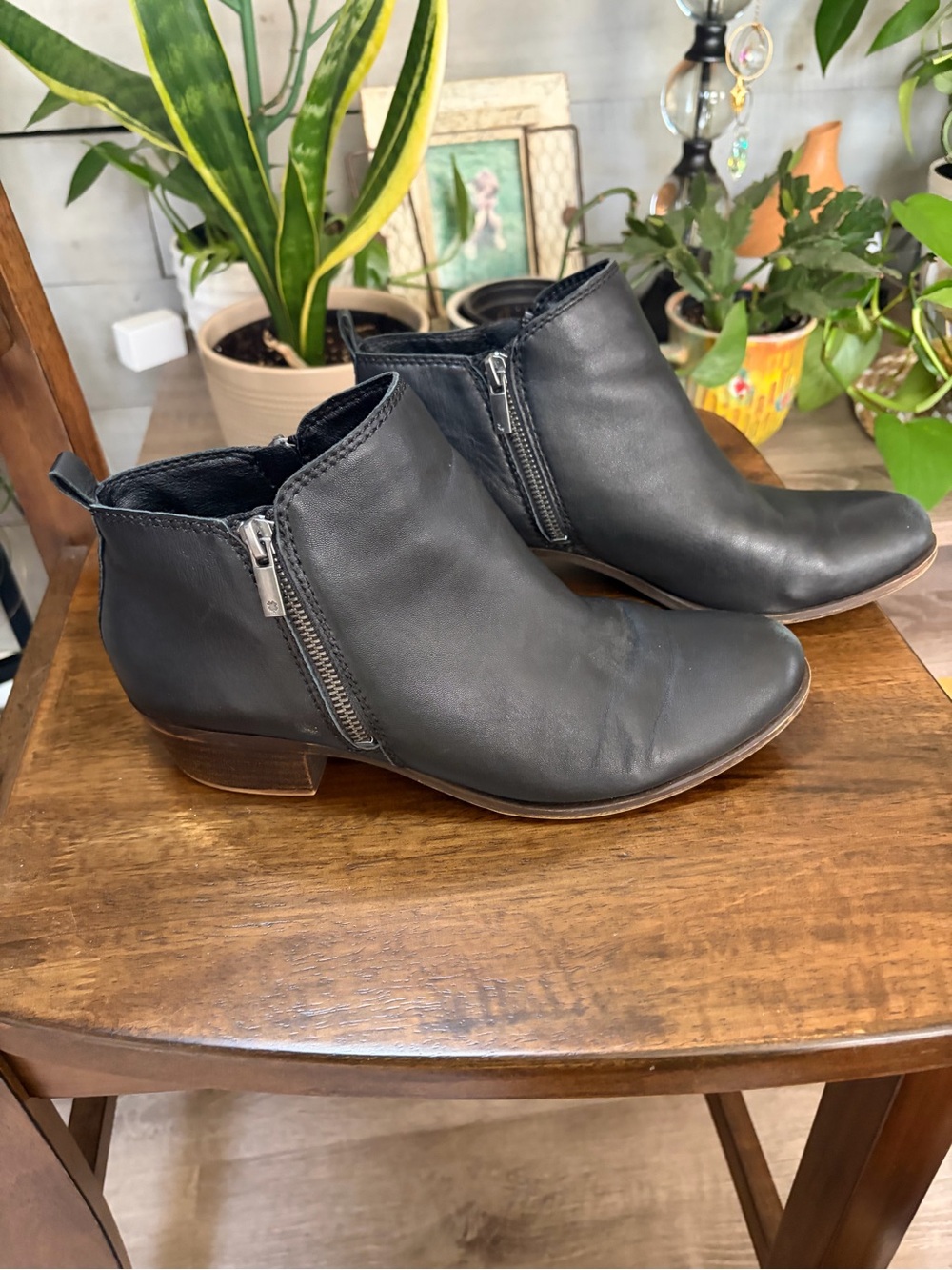 Lucky Brand Black Women's Ankle Booties with Side Zipper